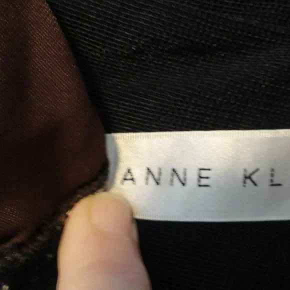 Anne Klein 1 PC Bathing Suit Black & Brown Size 14 SKU 000118-19 - Picture 3 of 3